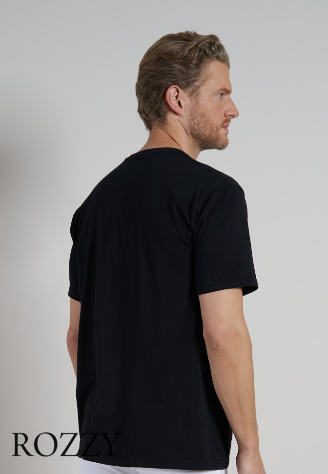 Футболка мужская Ceceba 001573/3XL-4XL черный (уп.2шт.)