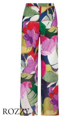 Брюки пляжные Naturana 79017 красный/многоцветный Ф