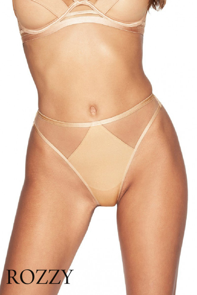 Трусы стринги Kinga Lou Skin S-932/2 миндальный