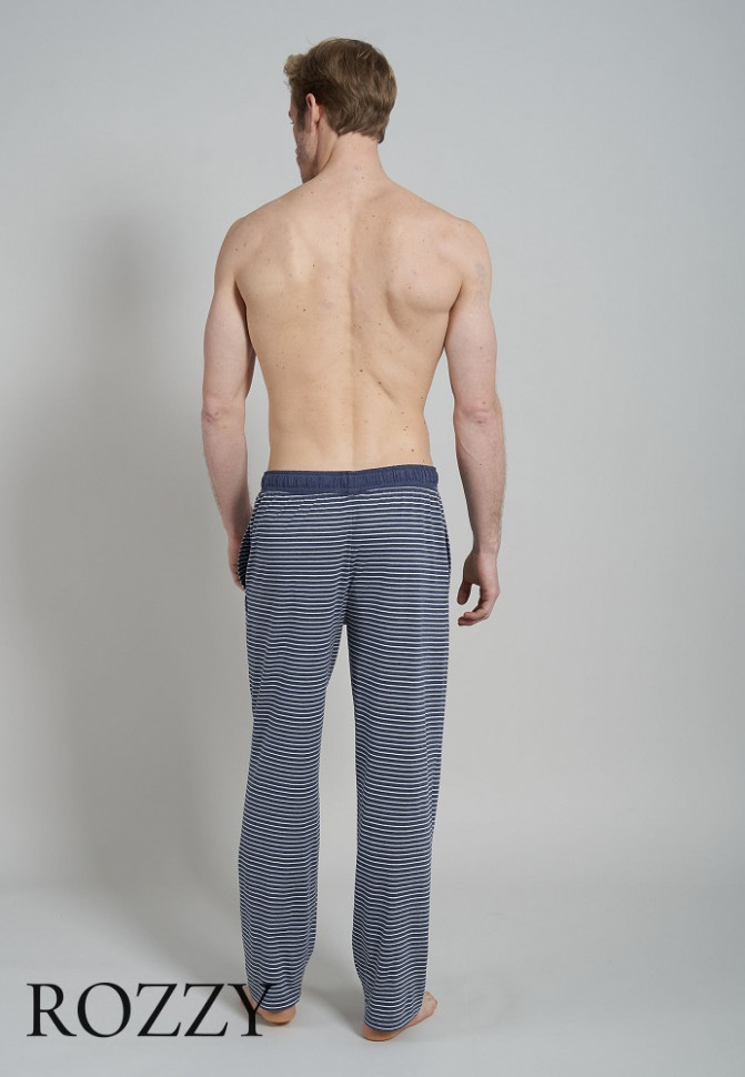 Брюки пижамные мужские Ceceba 030932/S-3XL синий/полоска 