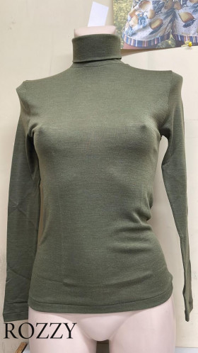 Водолазка шерстяная Madiva Zoe ML хаки (206)