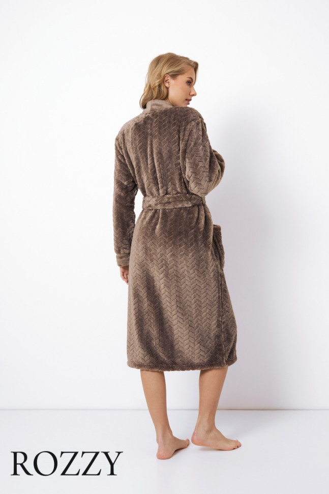 Халат флисовый Aruelle Mable Brown коричневый