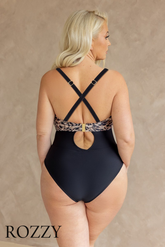 Купальник слитный Kris Line Maui Bodybalconettemhm леопардовый