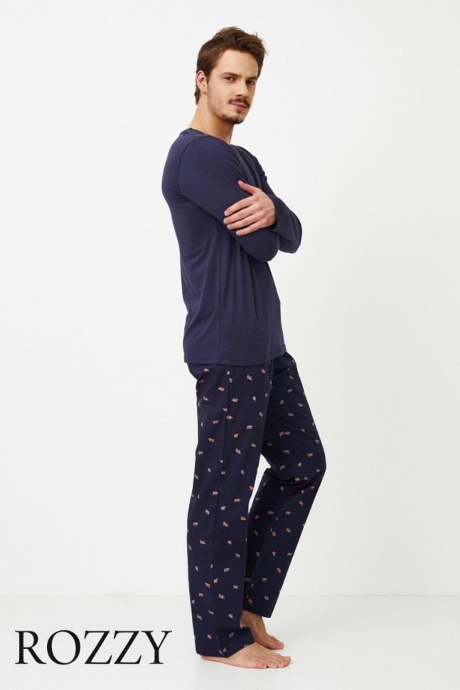 Пижама мужская Aruelle Ben Blue синий