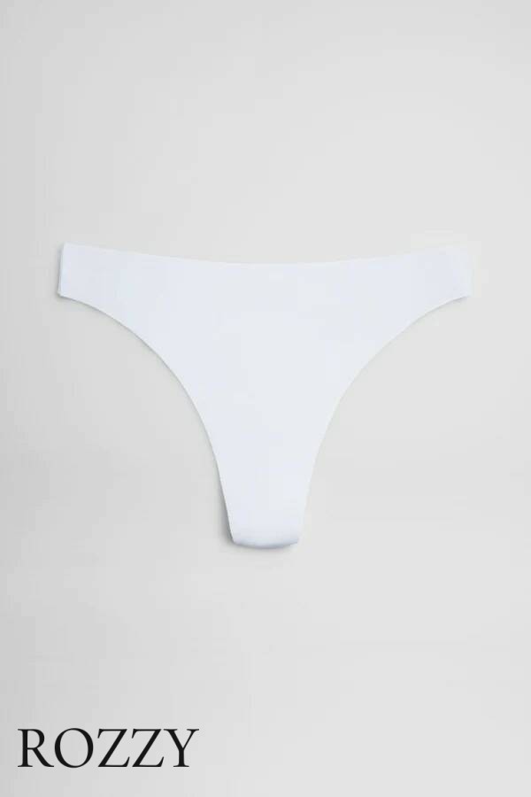 Трусы стринги хлопковые обрезные Ysabel Mora 19663 белый