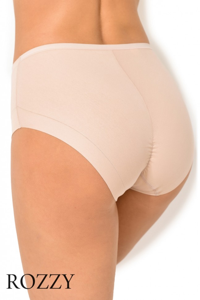 Трусы макси хлопковые Janira Cotton Band 31863 белый, песочный, черный