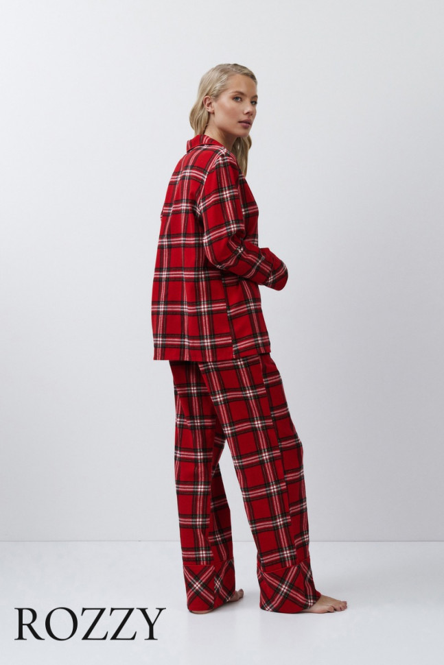 Пижама фланелевая Aruelle Bell красный