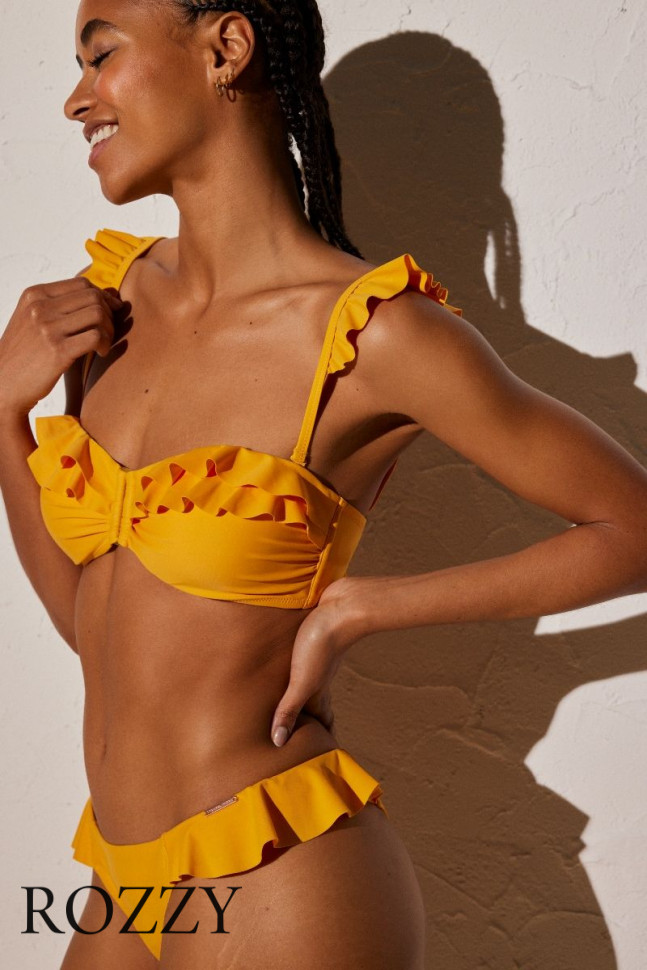 Бюстгальтер купальный бандо Ysabel Mora 82177 жёлтый