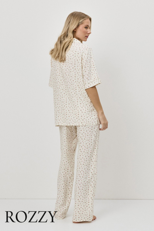 Пижама вискозная Aruelle Caprielle бледно-желтый