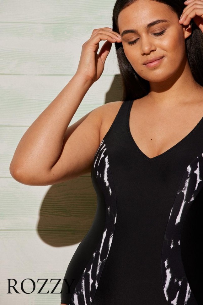 Купальник слитный Ysabel Mora 82230 черный/белый