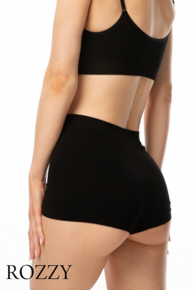 Трусы шорты бесшовные Julimex Bamboo Boyshort черный