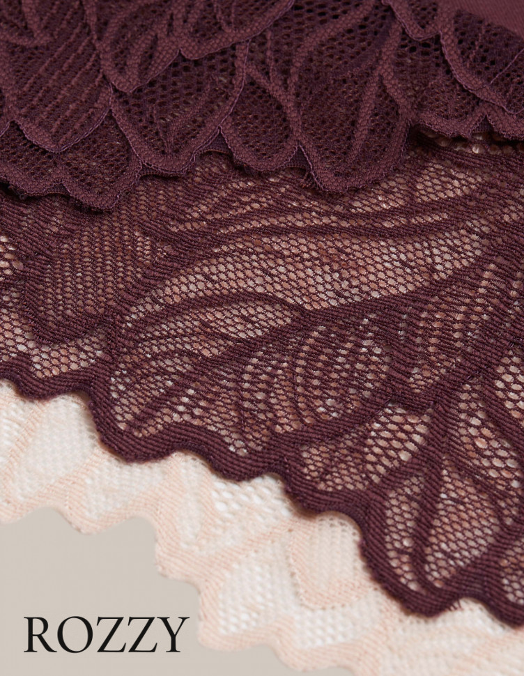 Трусы макси хлопковые Esotiq Pinky 42146 светло-розовый/сливовый (уп.2шт.)