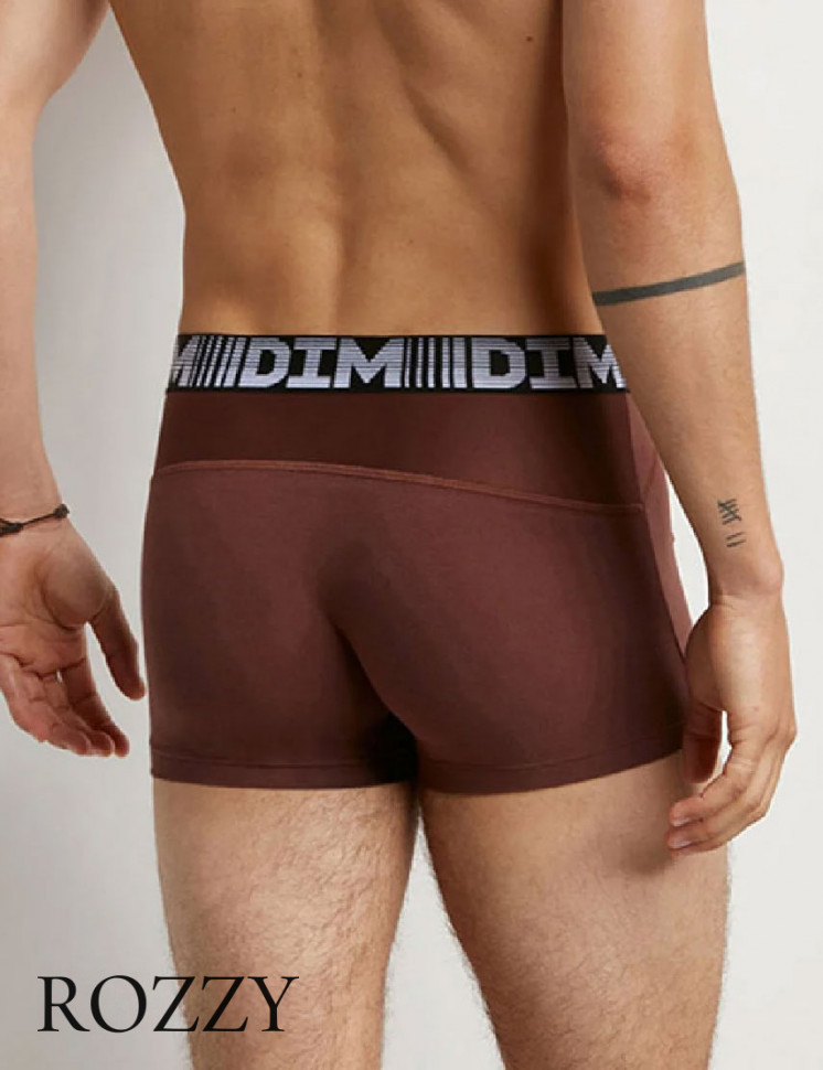 Трусы шорты мужские DIM 01N1 шоколадный/хаки (уп.2шт.)