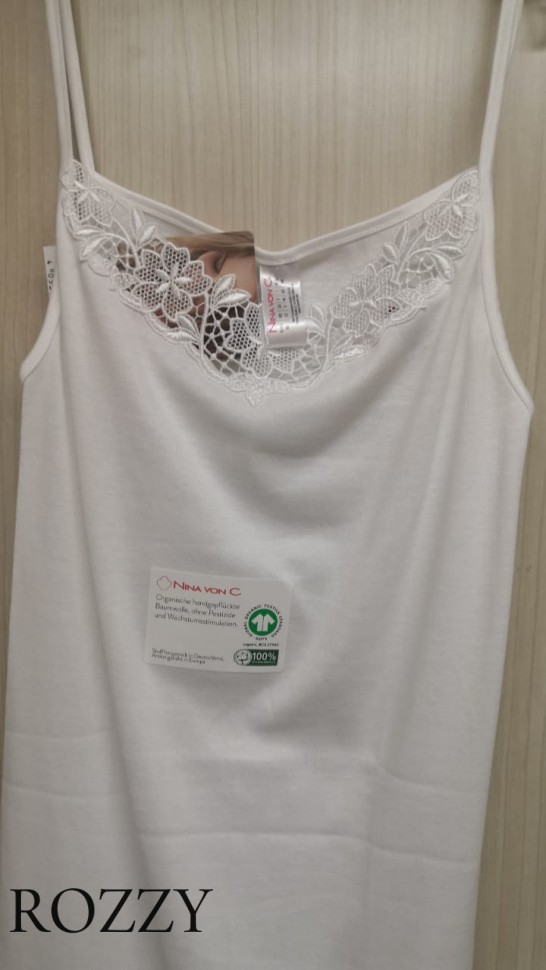 Майка хлопковая Nina Von C Fine Cotton 70310224 белый