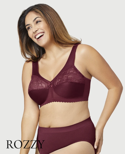 Бюстгальтер без косточек Glamorise GI1000 темно-бордовый
