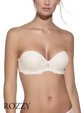 Бюстгальтер страплесс максимайзер Selene Gala слоновая кость 