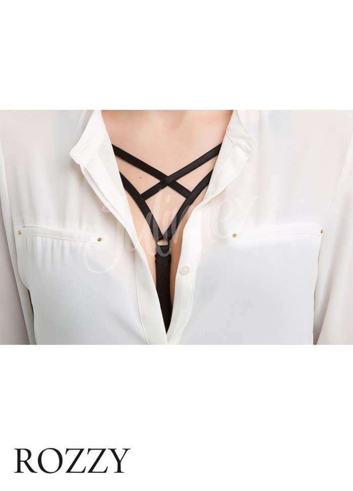 Бретель стрэп Julimex Decollete Cross черный