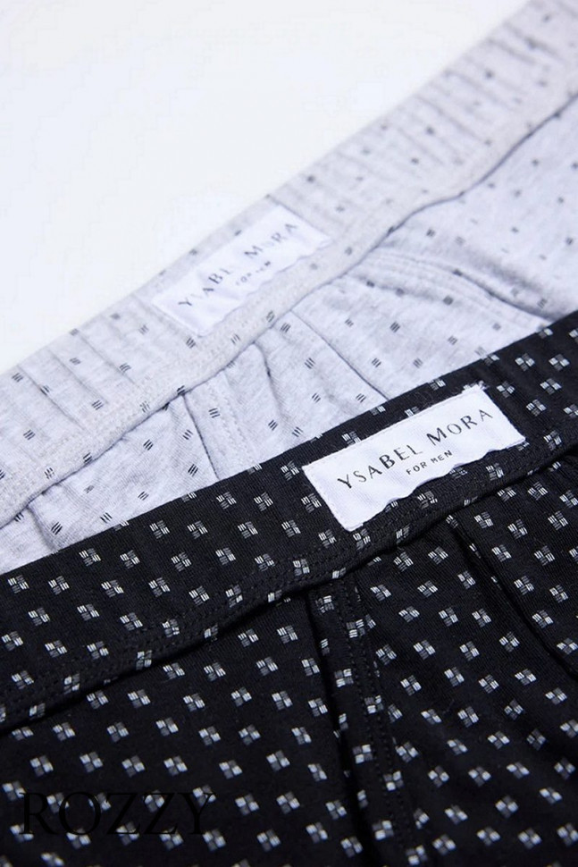 Трусы слипы мужские Ysabel Mora 20404 черный/светло-серый (уп.2шт.)