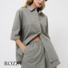Костюм домашний хлопковый с шортами Aruelle Octavia Set оливковый