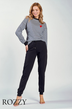 Пижама хлопковая Taro Trudy 3219 темно-синий/белый