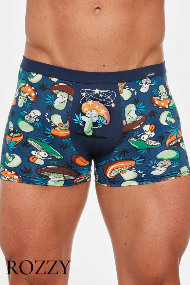 Трусы шорты мужские Cornette 280-6 джинс/оранжевый