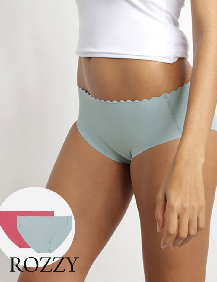 Трусы классика обрезные хлопковые Dim Bodi Touch 0A6L розовый/глина (уп.2шт.)