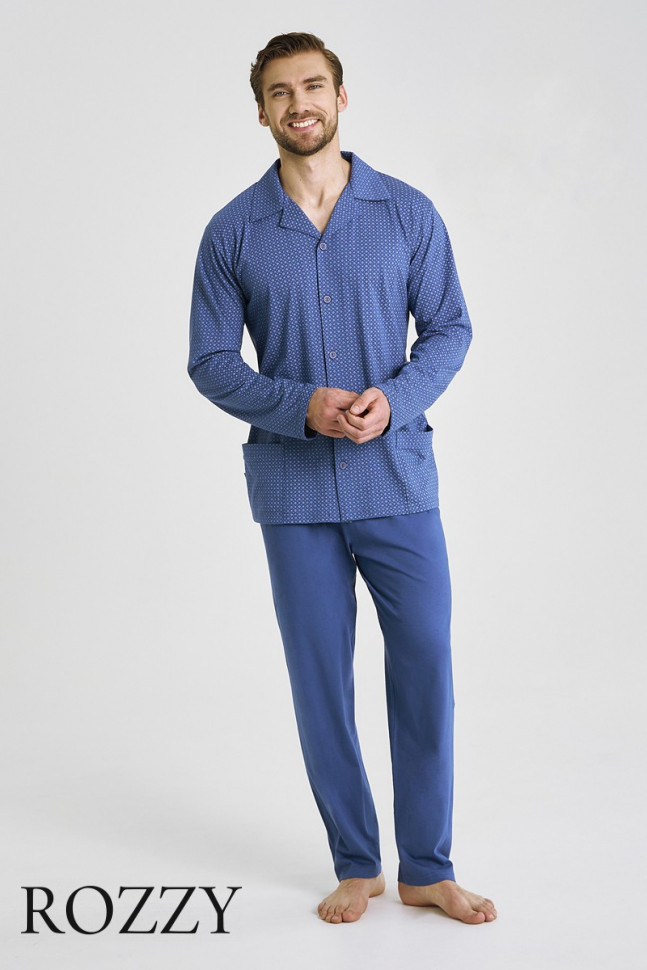 Пижама мужская Taro Derek 3483/3484/3485 джинсовый